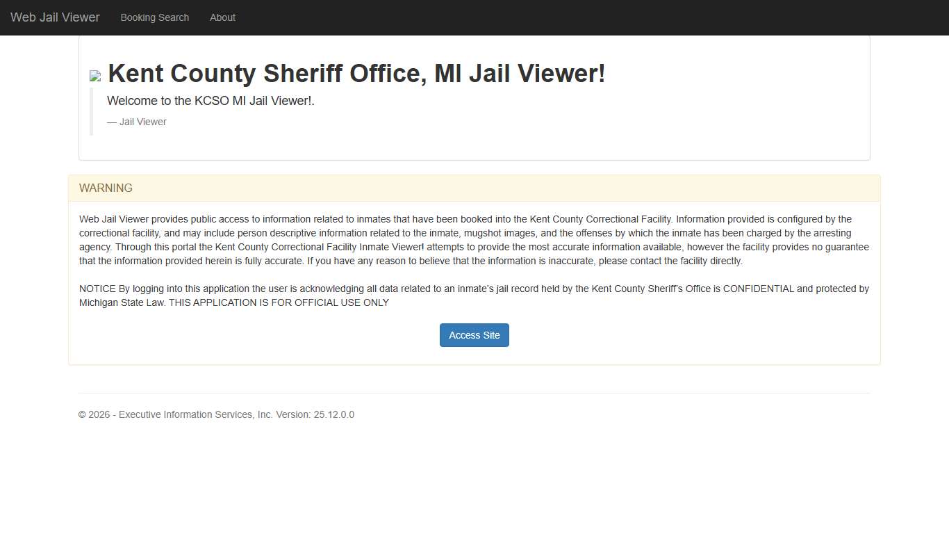 Home Page - Web Jail Viewer